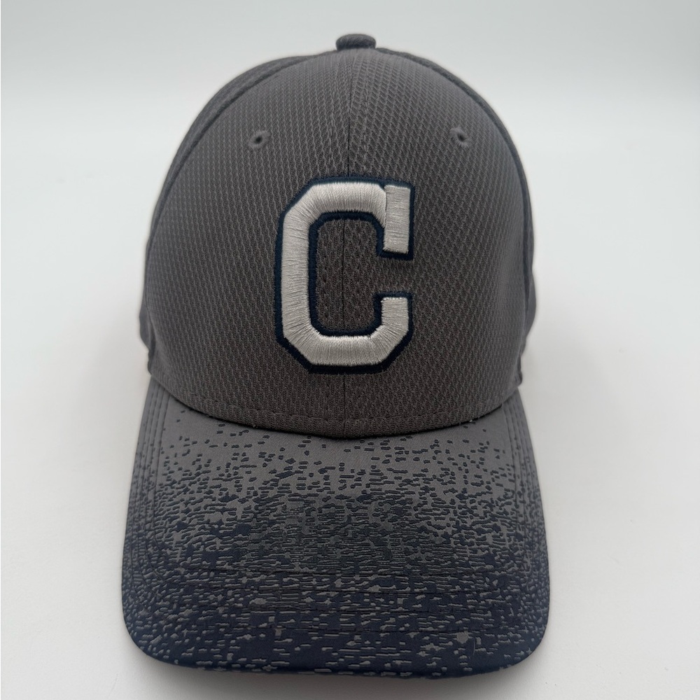 Rare Cleveland Indians Navy & Gray New Era 39Thirty Flex Hat Cap M/L - EXCELLENT
